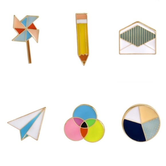 School Days Enamel Pin Set - Picture 2 of 3